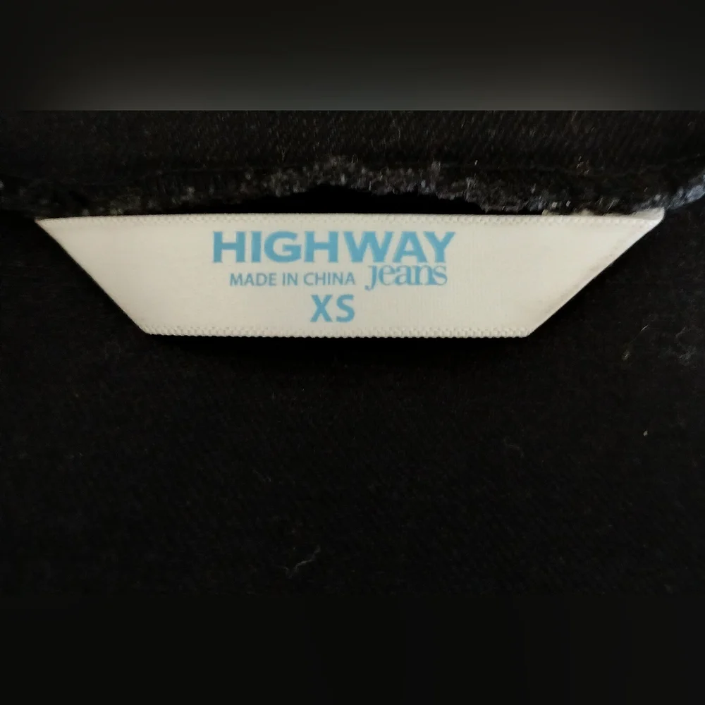 Highway Jeans Black Denim Front Snap Mini Dress - Picture 5 of 6